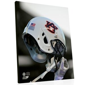 Auburn University Tigers Helmet Spotlight 16"x20" Stretched Canvas